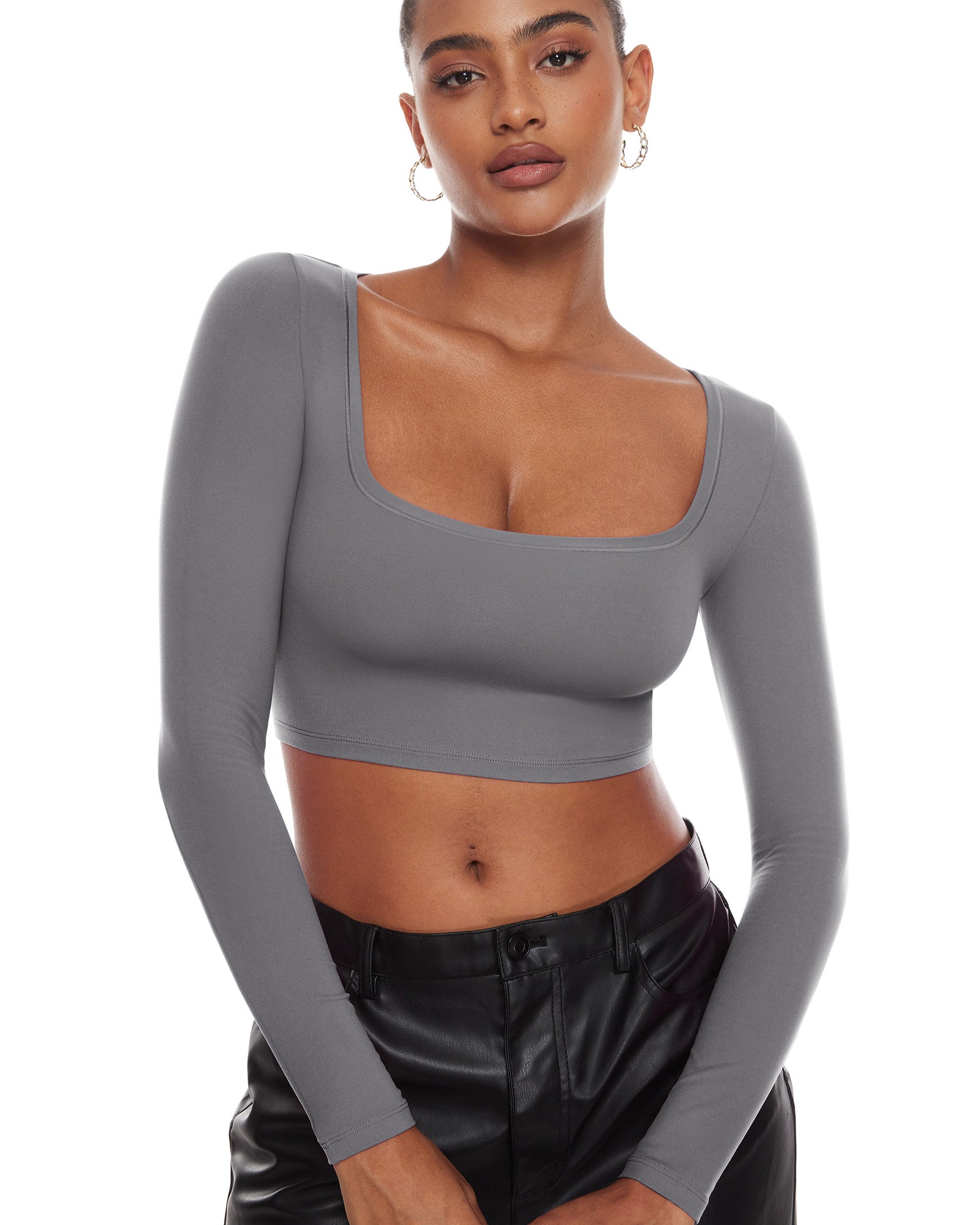Natrelax™ Basic Long Sleeve Crop Top