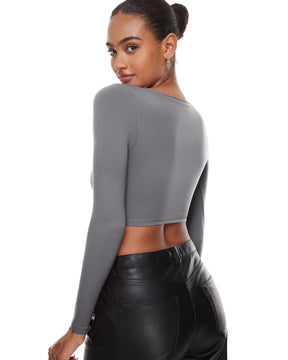 Natrelax™ Basic Long Sleeve Crop Top