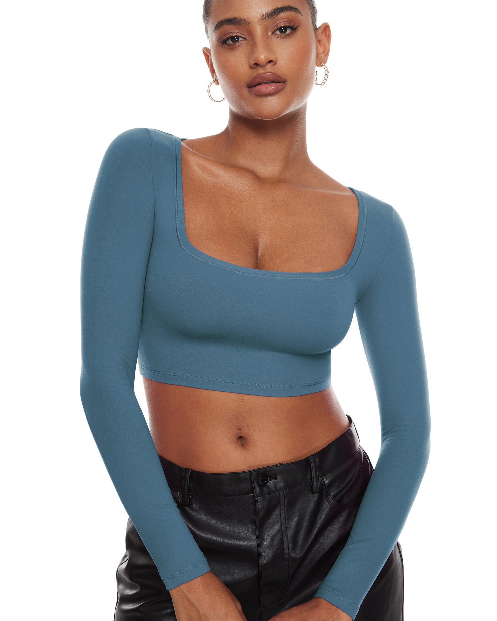 Natrelax™ Basic Long Sleeve Crop Top