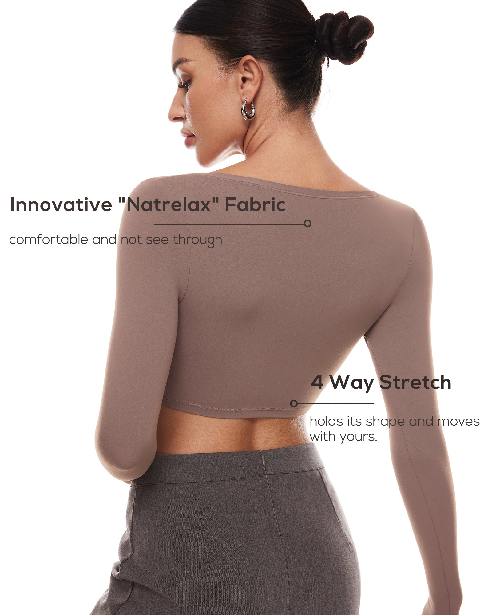 Natrelax™ Basic Long Sleeve Crop Top