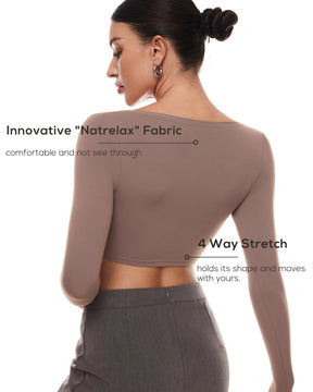 Natrelax™ Basic Long Sleeve Crop Top