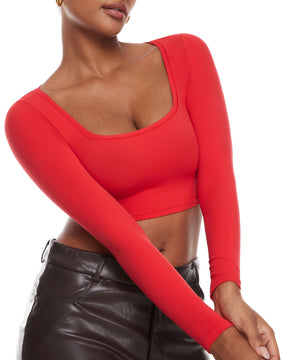 Natrelax™ Basic Long Sleeve Crop Top