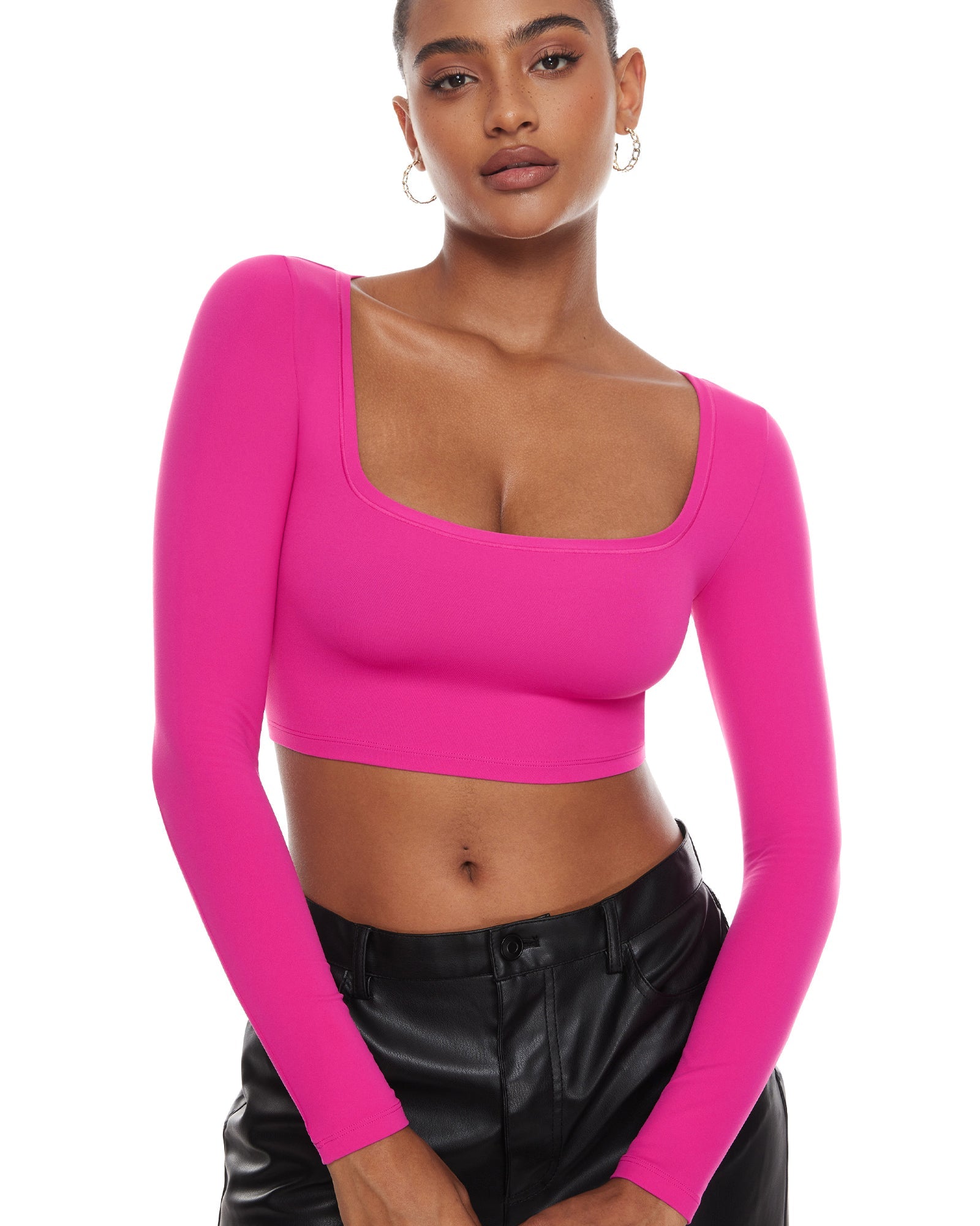 Natrelax™ Basic Long Sleeve Crop Top