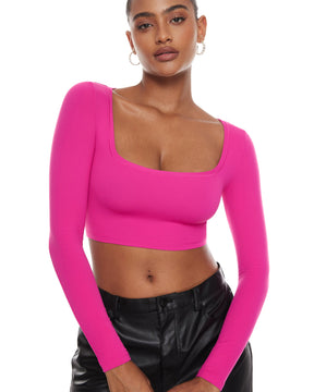 Natrelax™ Basic Long Sleeve Crop Top