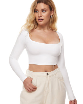 Natrelax™ Basic Long Sleeve Crop Top