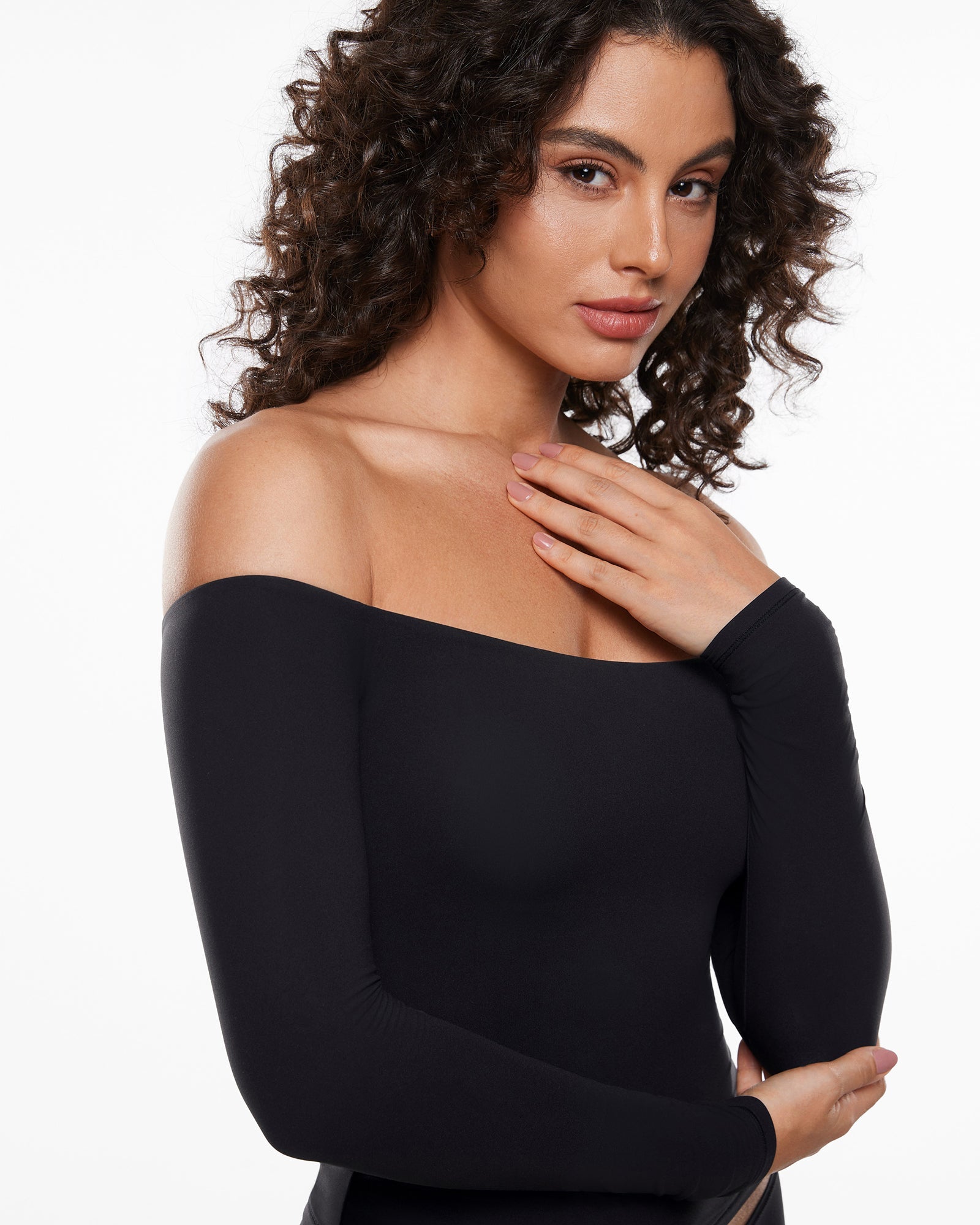 Off The Shoulder Long Sleeve Top