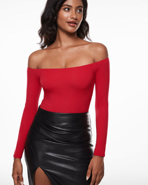 Off The Shoulder Long Sleeve Top
