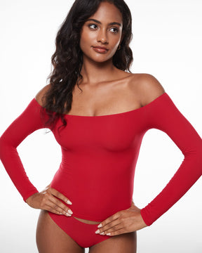 Off The Shoulder Long Sleeve Top