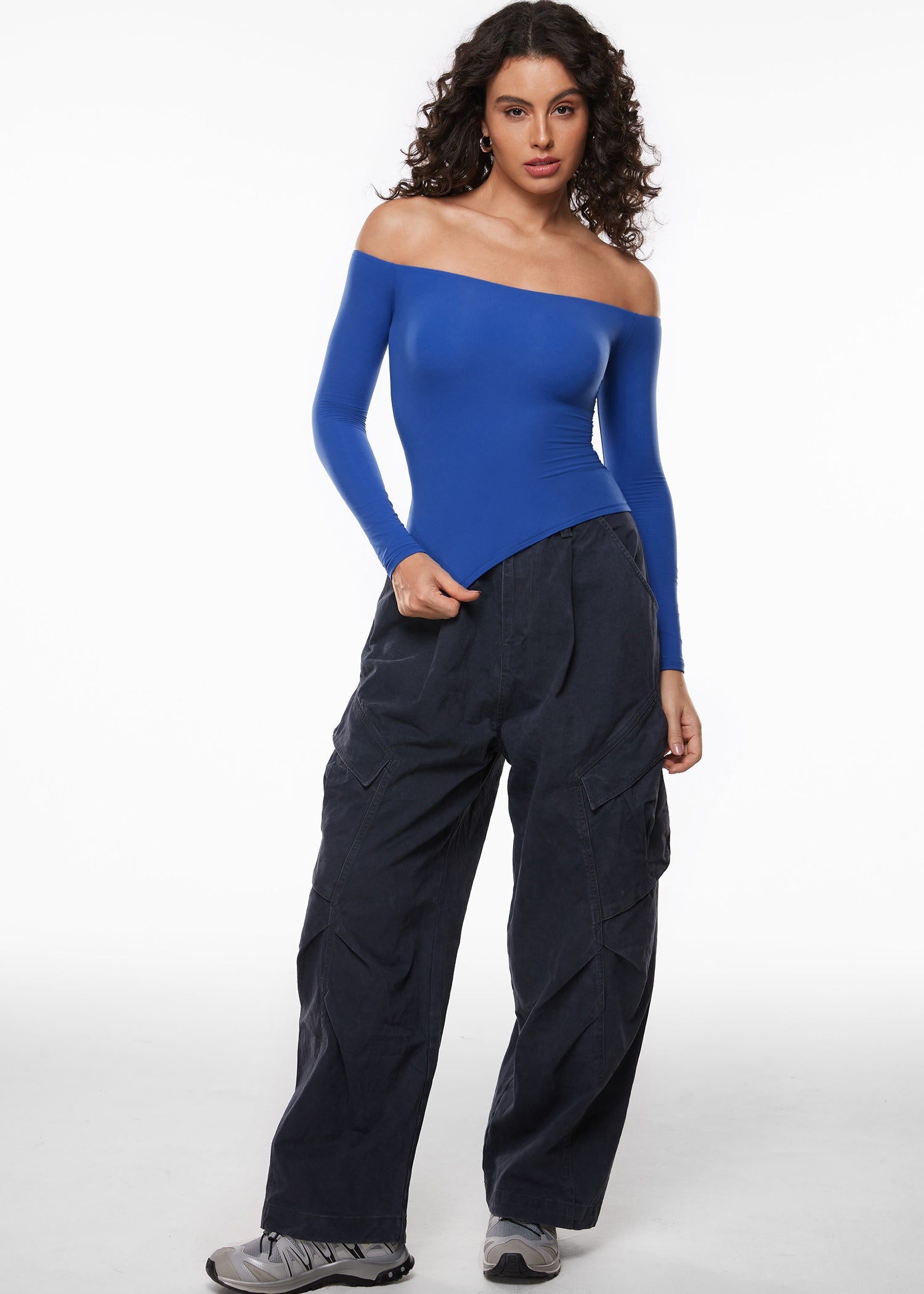 Off The Shoulder Long Sleeve Top