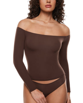 Off The Shoulder Long Sleeve Top