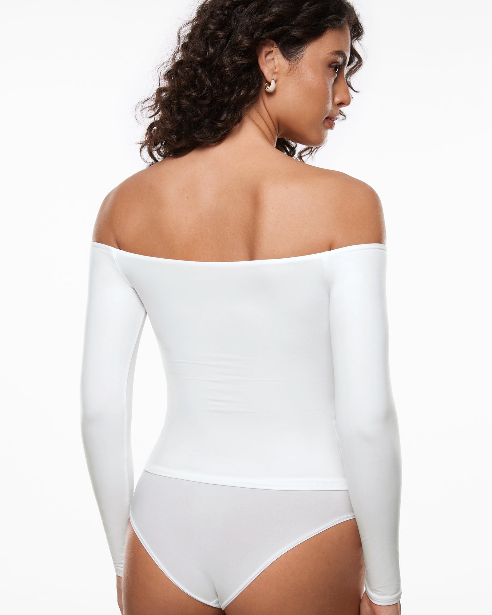 Off The Shoulder Long Sleeve Top
