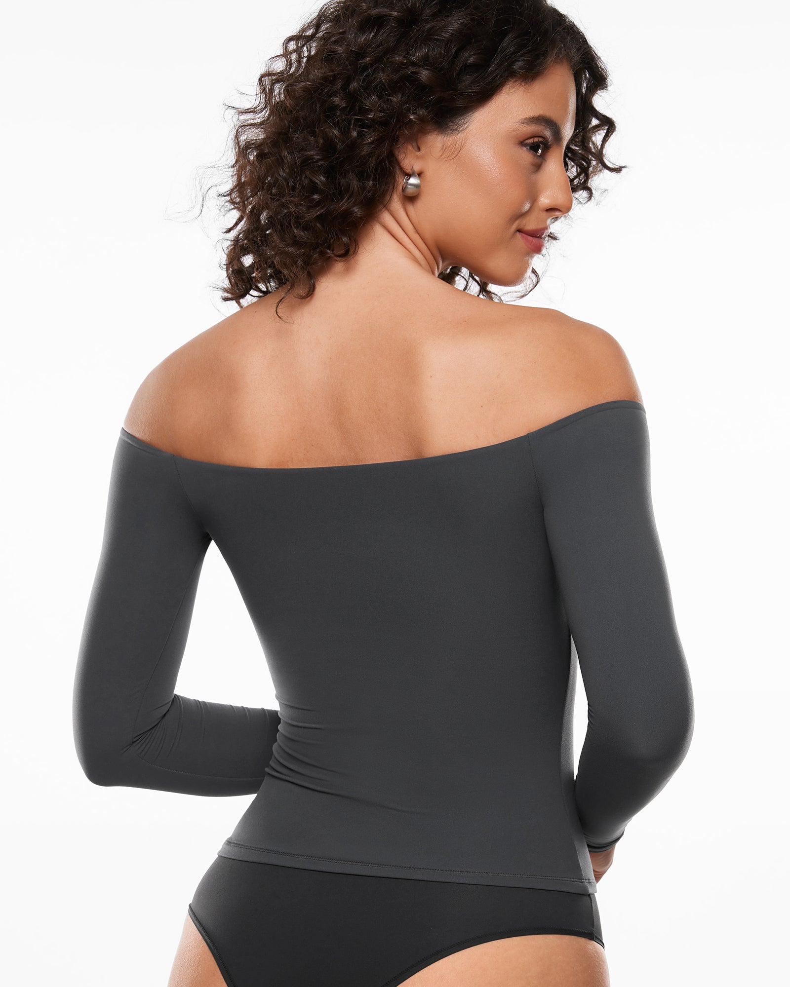 Off The Shoulder Long Sleeve Top