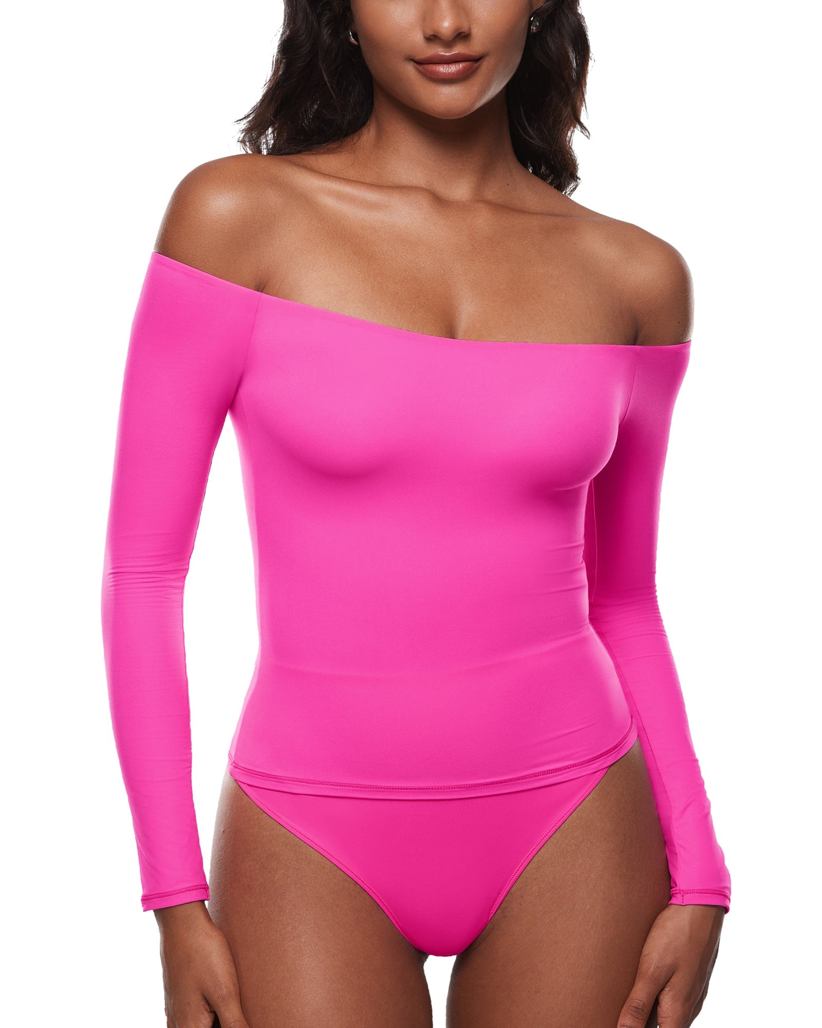 Off The Shoulder Long Sleeve Top
