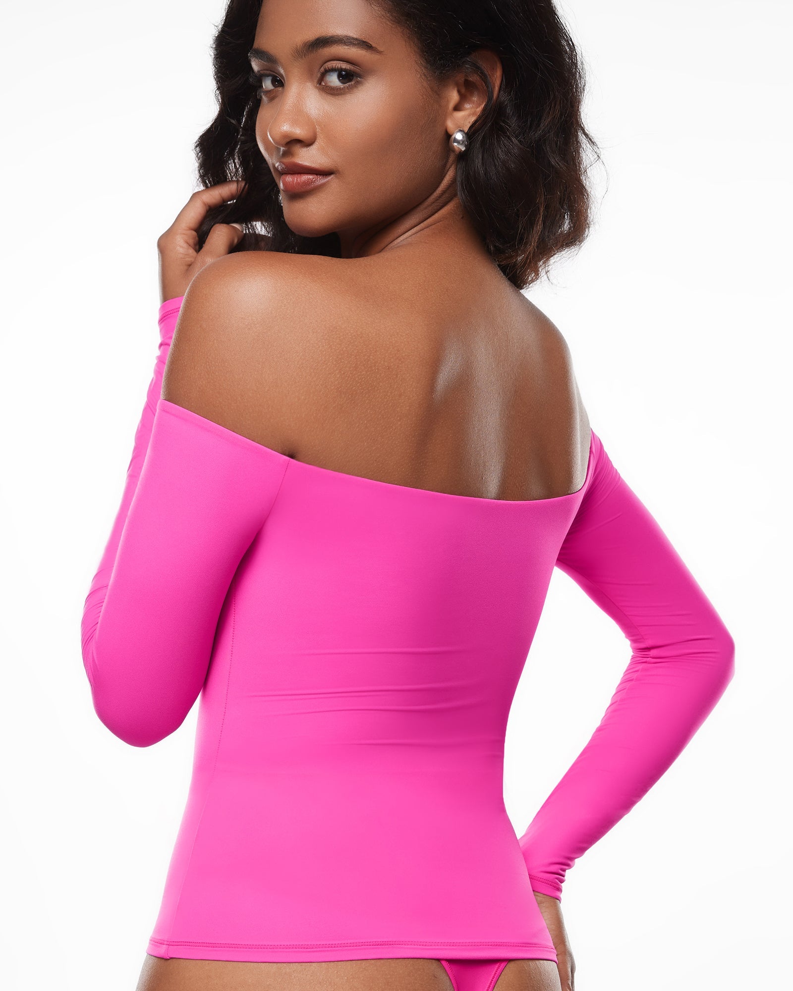 Off The Shoulder Long Sleeve Top