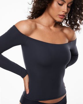 Off The Shoulder Long Sleeve Top