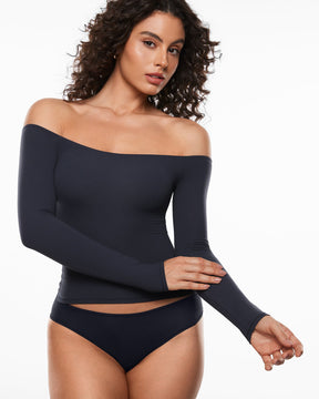 Off The Shoulder Long Sleeve Top