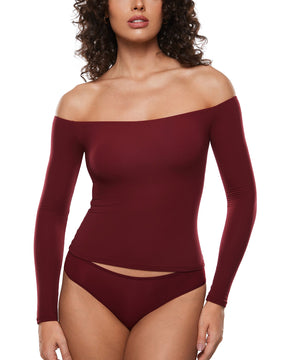 Off The Shoulder Long Sleeve Top
