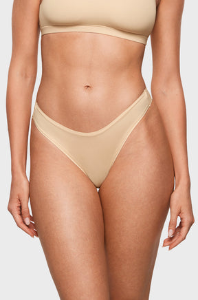 V-shaped Low Rise Thongs 3 Pack