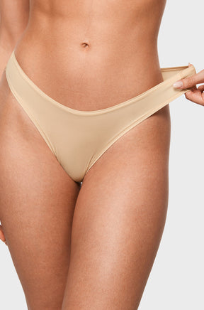 V-shaped Low Rise Thongs 3 Pack