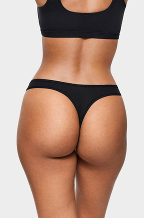 V-shaped Low Rise Thongs 3 Pack