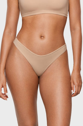 V-shaped Low Rise Thongs 3 Pack