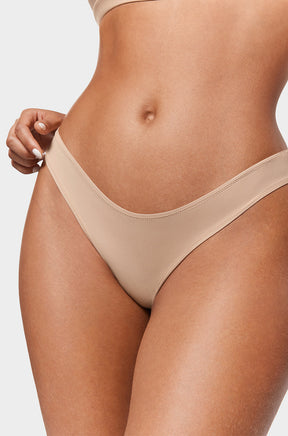 V-shaped Low Rise Thongs 3 Pack