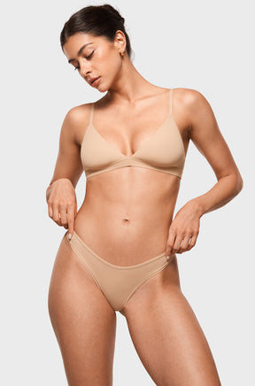 V-shaped Low Rise Thongs 3 Pack