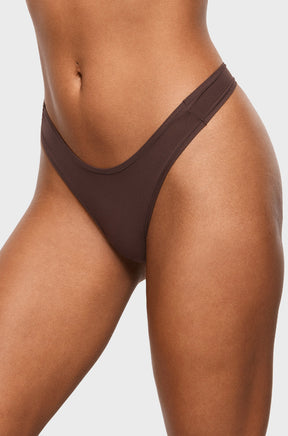 V-shaped Low Rise Thongs 3 Pack