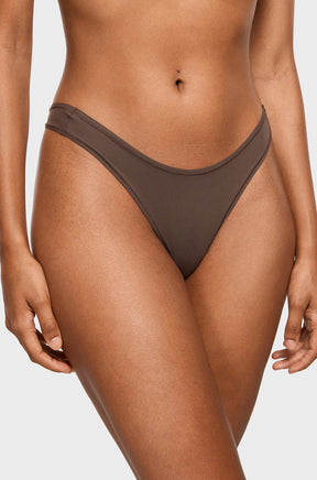 V-shaped Low Rise Thongs 3 Pack