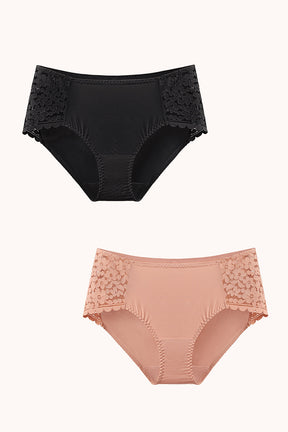 2 Pack Cheeky Floral Lace Panty