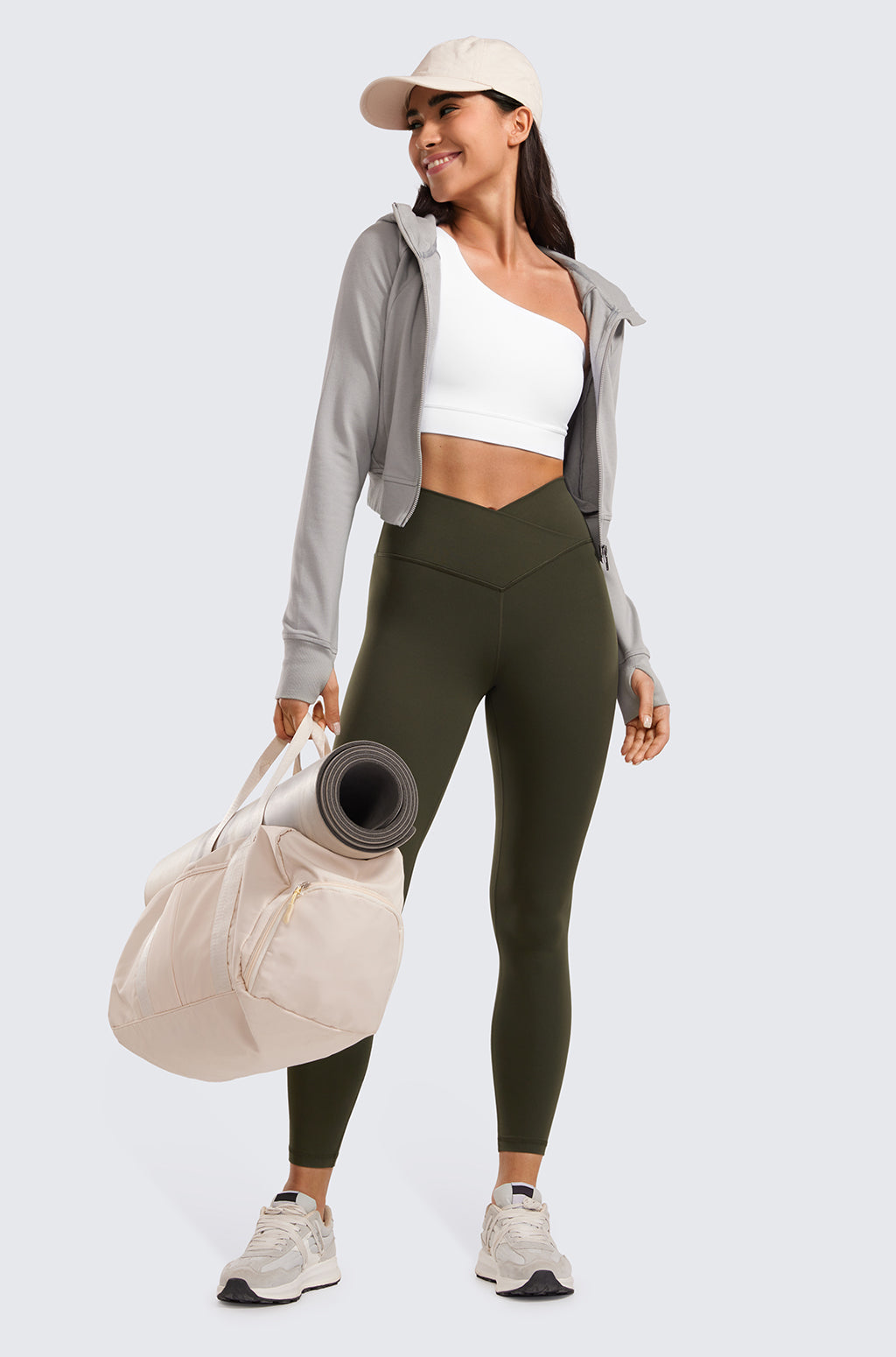 V Cross Waist Leggings 25"