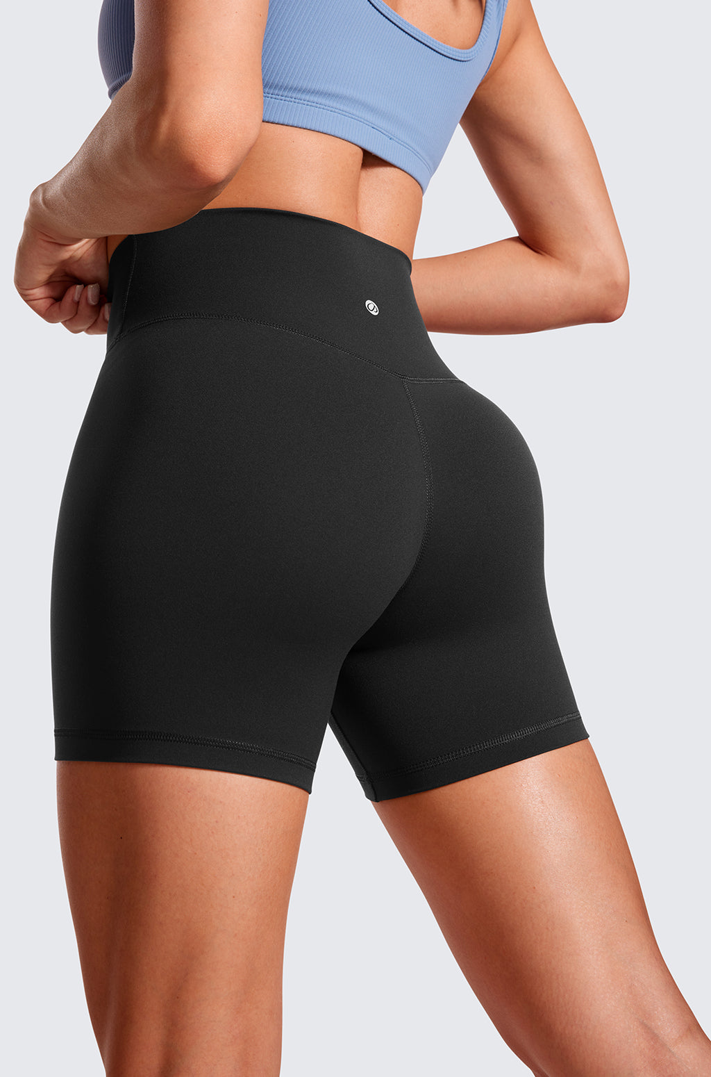 V Cross High Waisted Shorts 5"