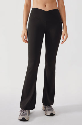 V Cross Waist Flare Leggings 31”
