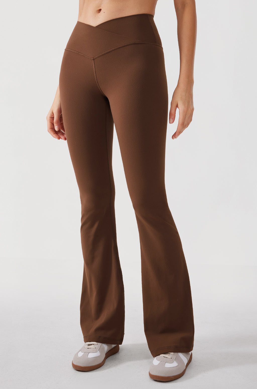 V Cross Waist Flare Leggings 31”