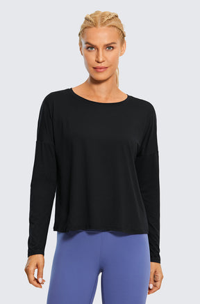 UPF 50+ Long Sleeves Cropped Top