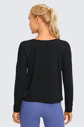 UPF 50+ Long Sleeves Cropped Top