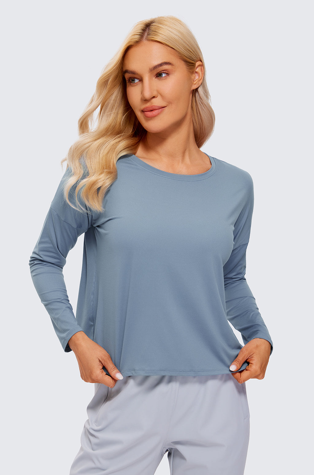 UPF 50+ Long Sleeves Cropped Top