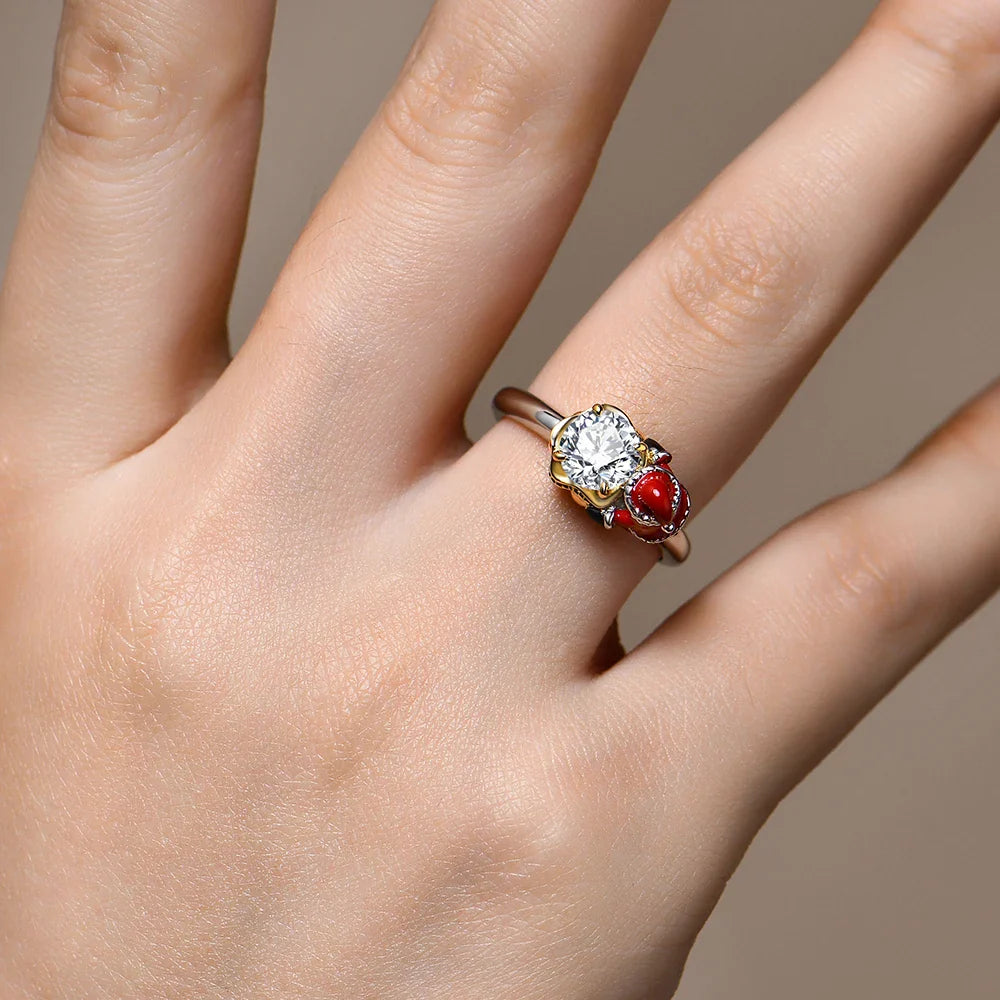 Anel Luxo Moissanite