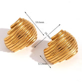 Brincos Geométricos Dourado