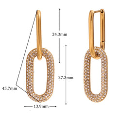 Brincos Luxuosos Zircônia