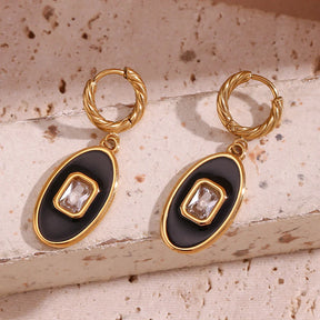 Brincos Oval Elegância