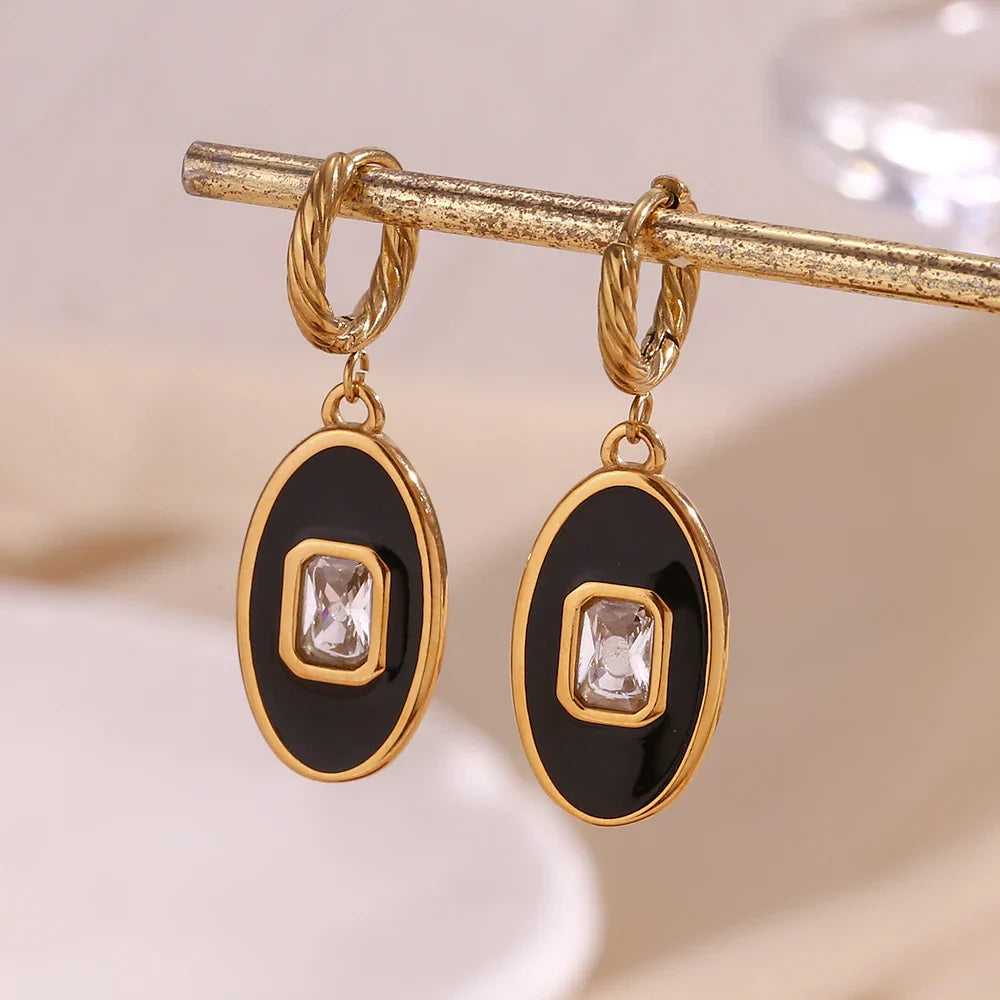 Brincos Oval Elegância