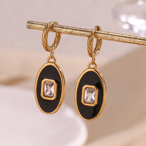 Brincos Oval Elegância