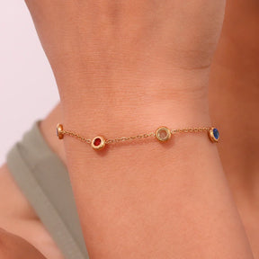 Pulseira Zircônia Colorida