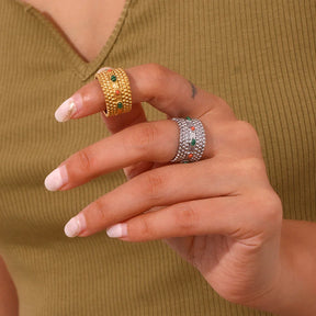 Anel Boho Malaquita