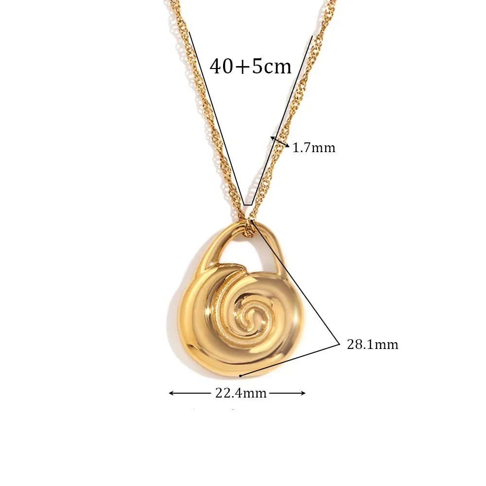 Colar Espiral Dourado