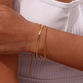 Pulseira Minimalista Banhada