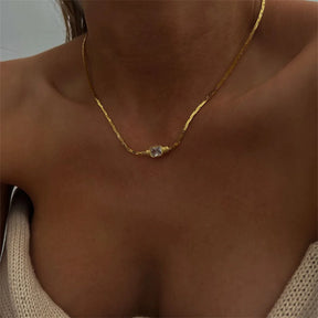 Colar Elegância Zircão