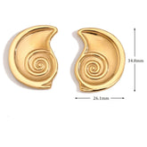 Brincos Espiral Dourada