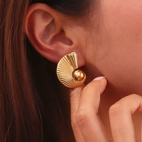 Brincos Espiral Esfera